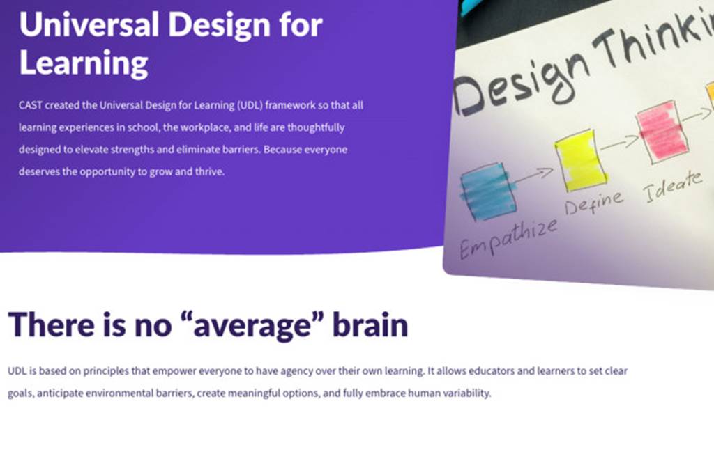 CAST Universal Design for Learning - Banner