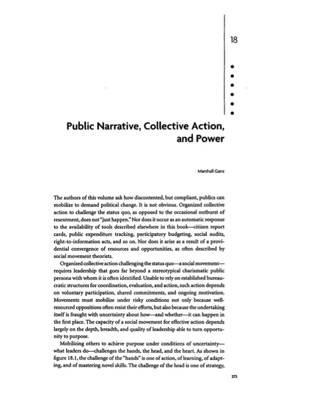 Public Narrative, Collective Action, and Power - image