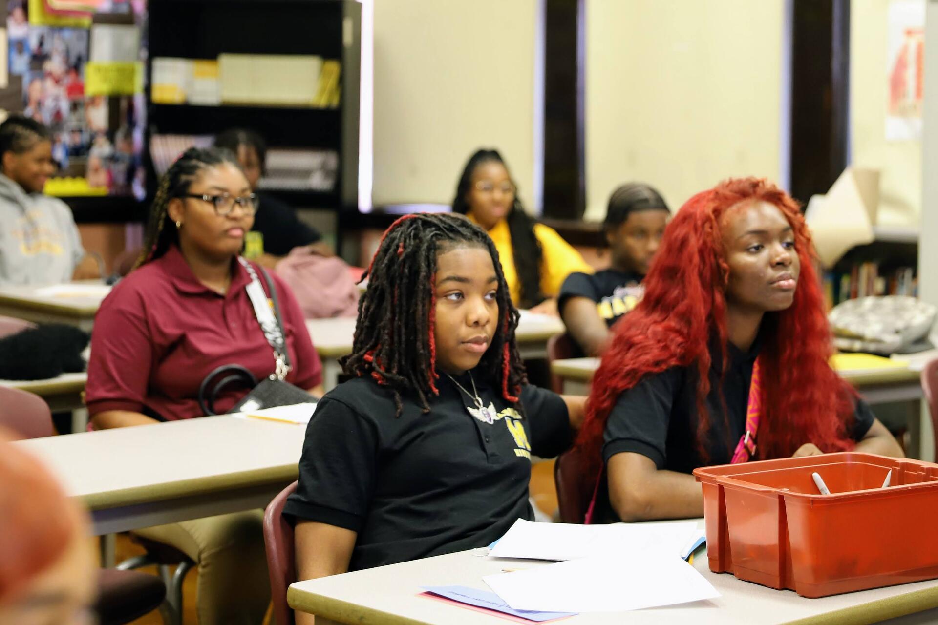 students in a classroom