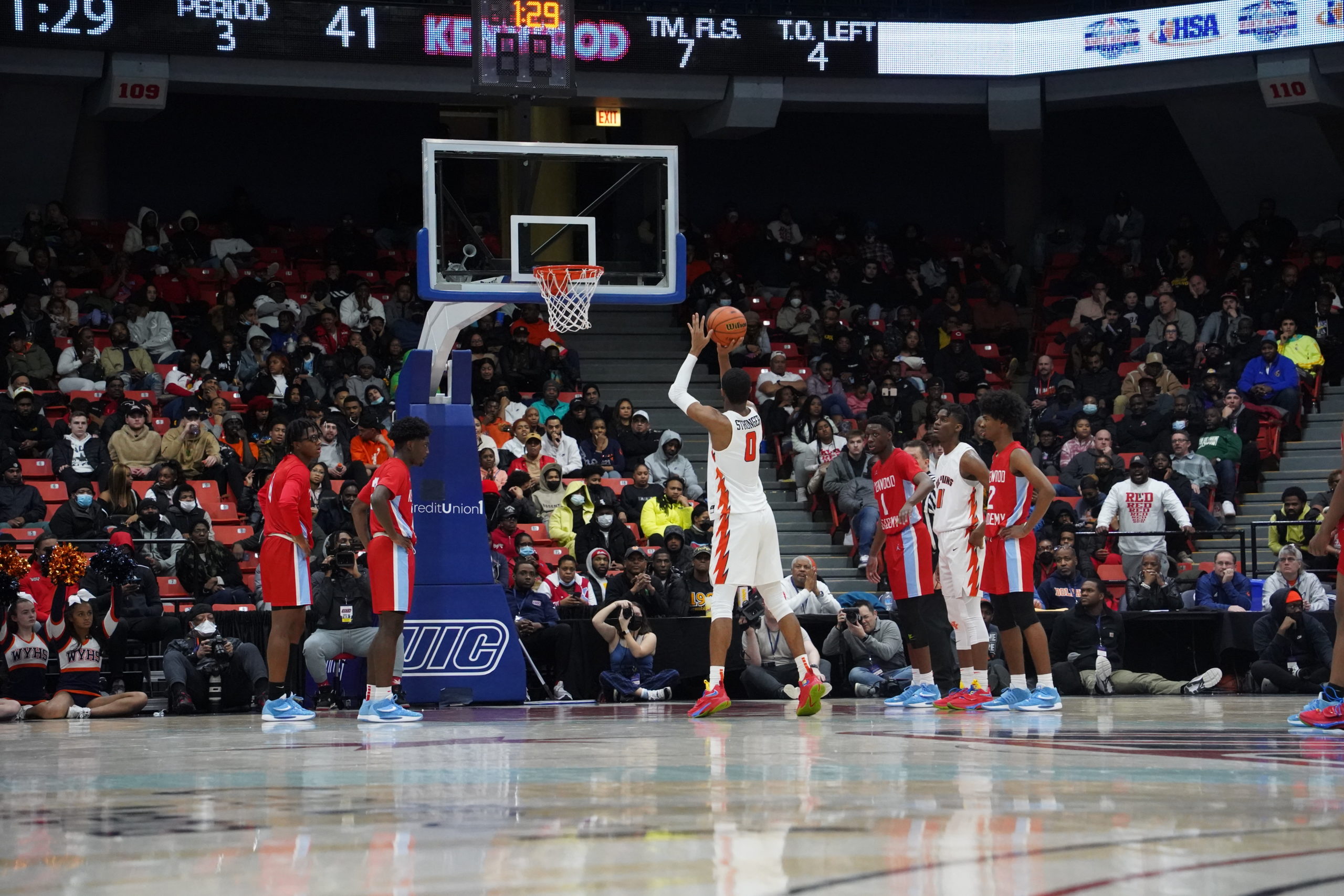 A player shooting free throws