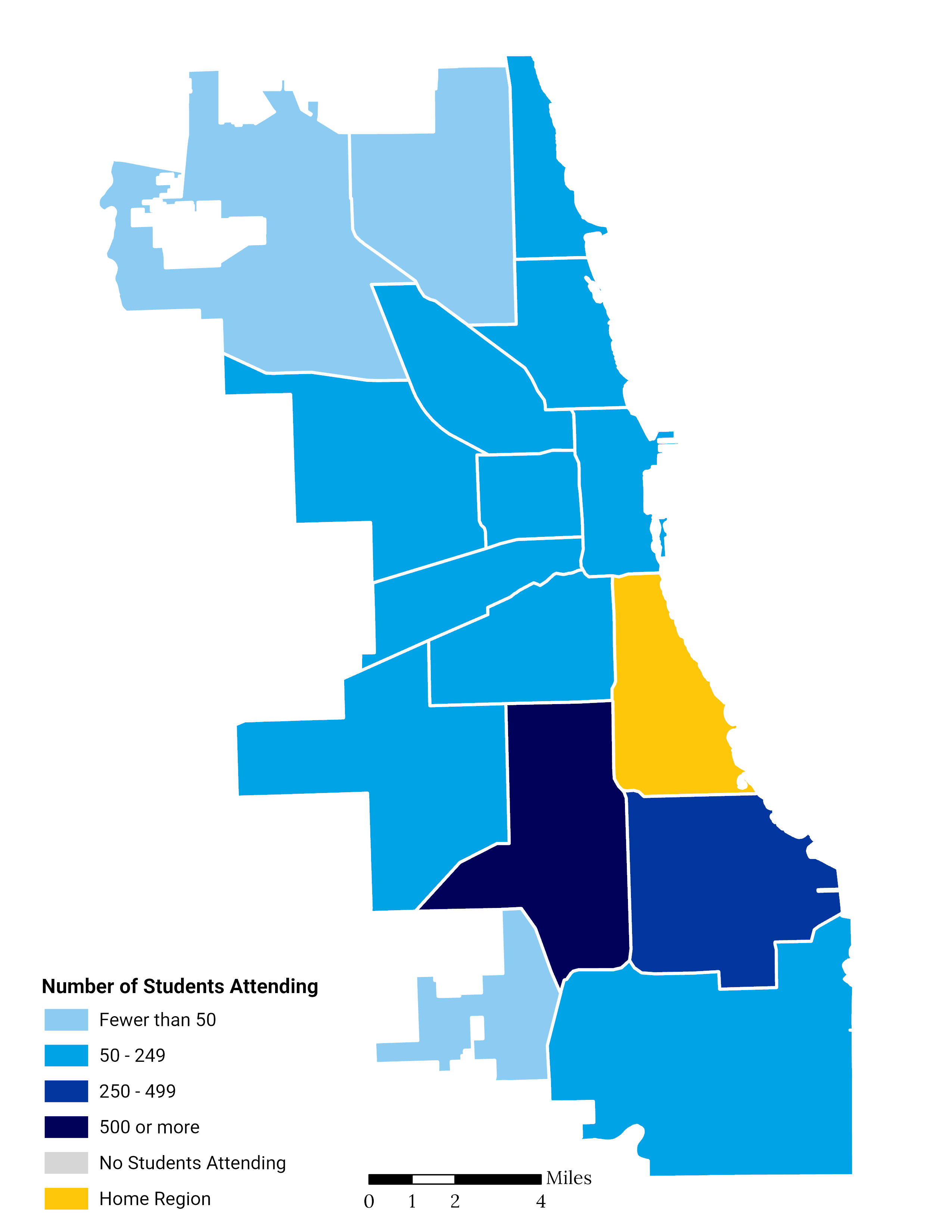 Elementary School Choice Footprint Map Bronzeville / South Lakefront