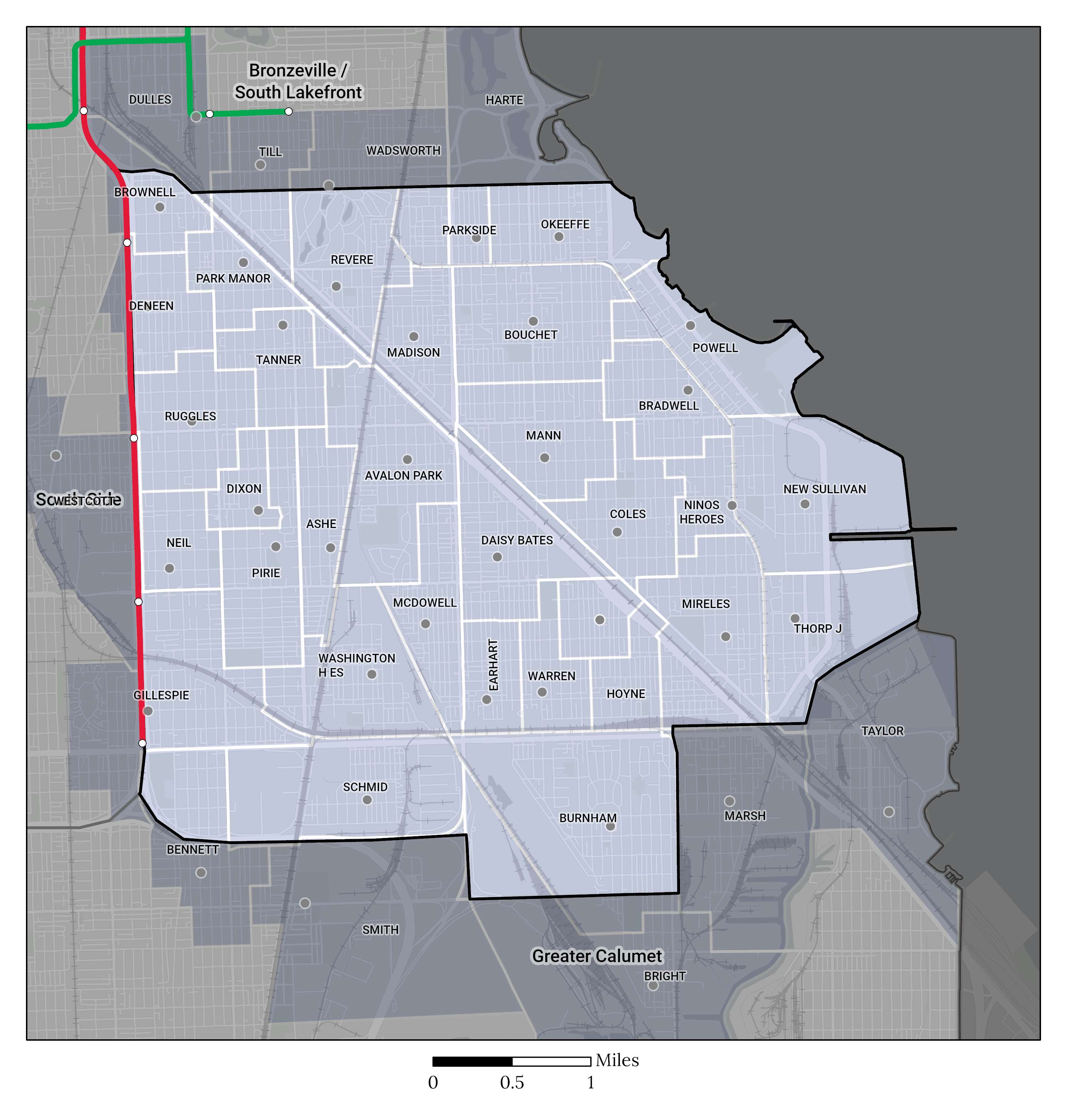 ES Map of Greater Stony Island