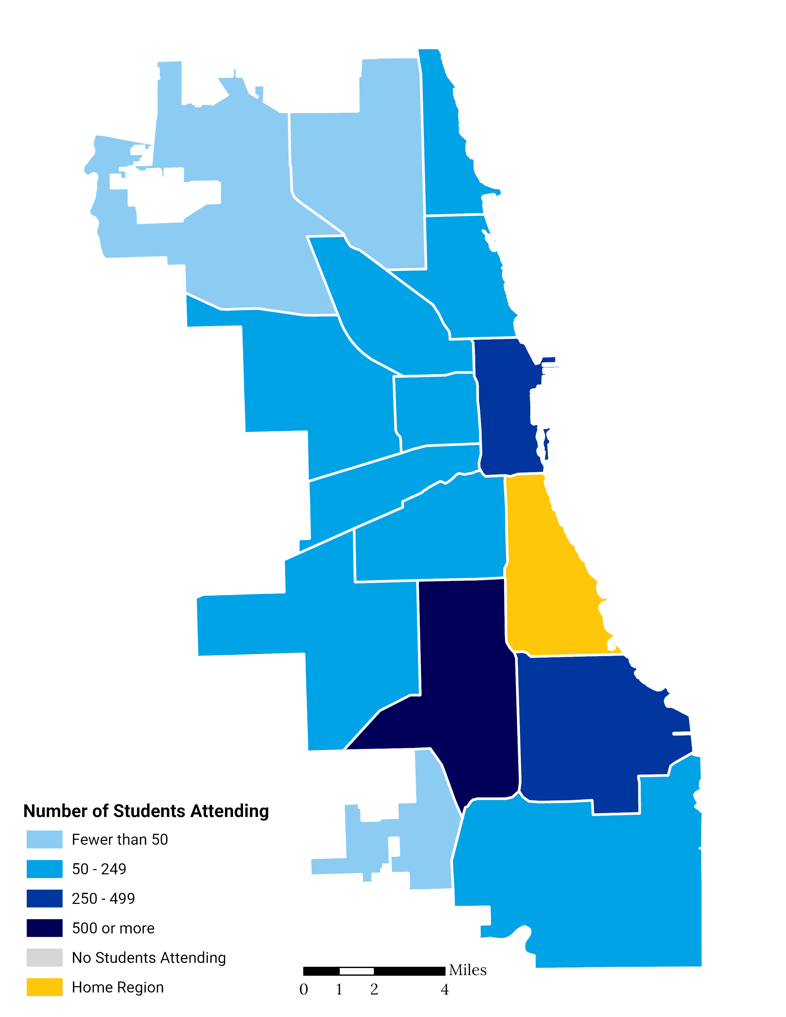 Elementary School Choice Footprint Map Bronzeville / South Lakefront