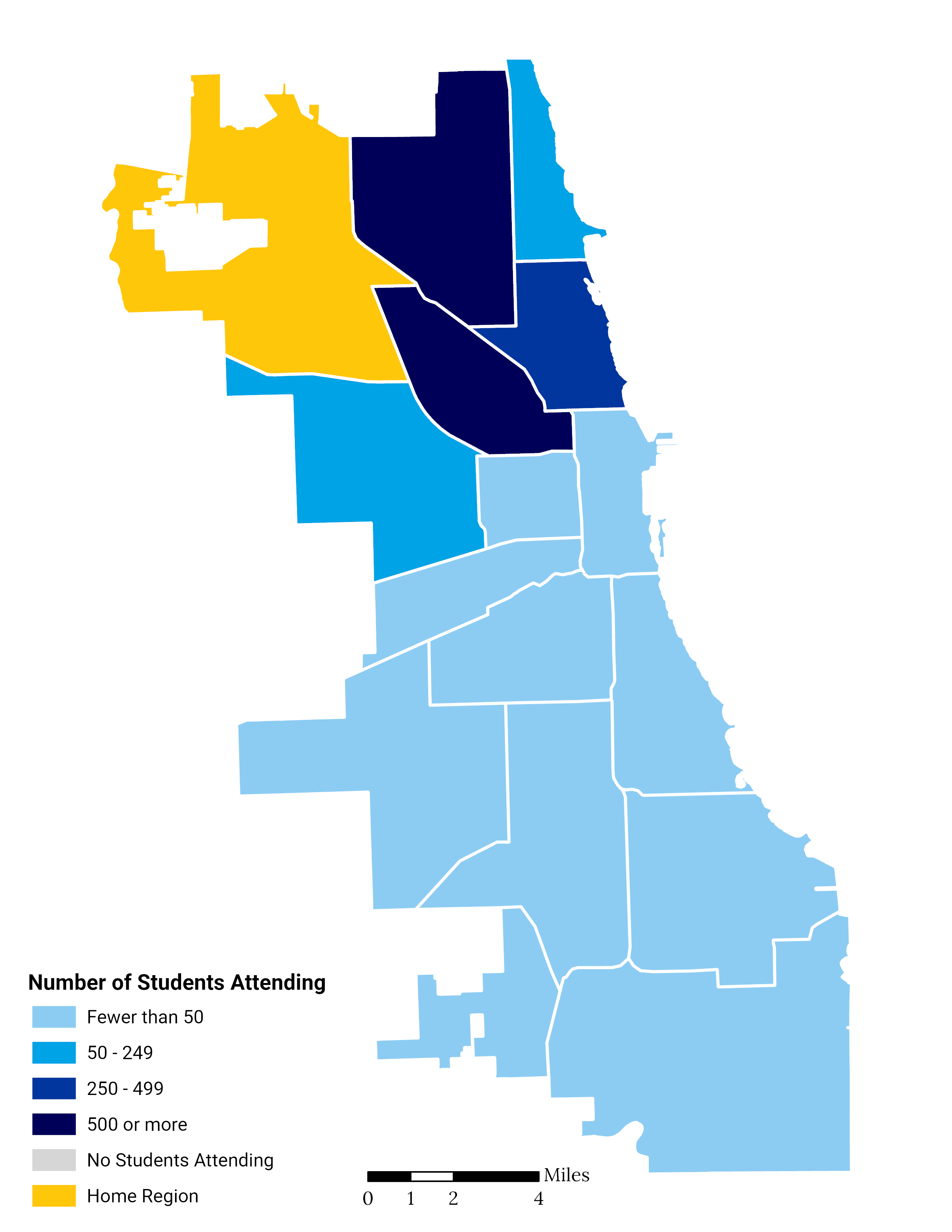 Far Northwest Side Elementary School Choice Footprint Map