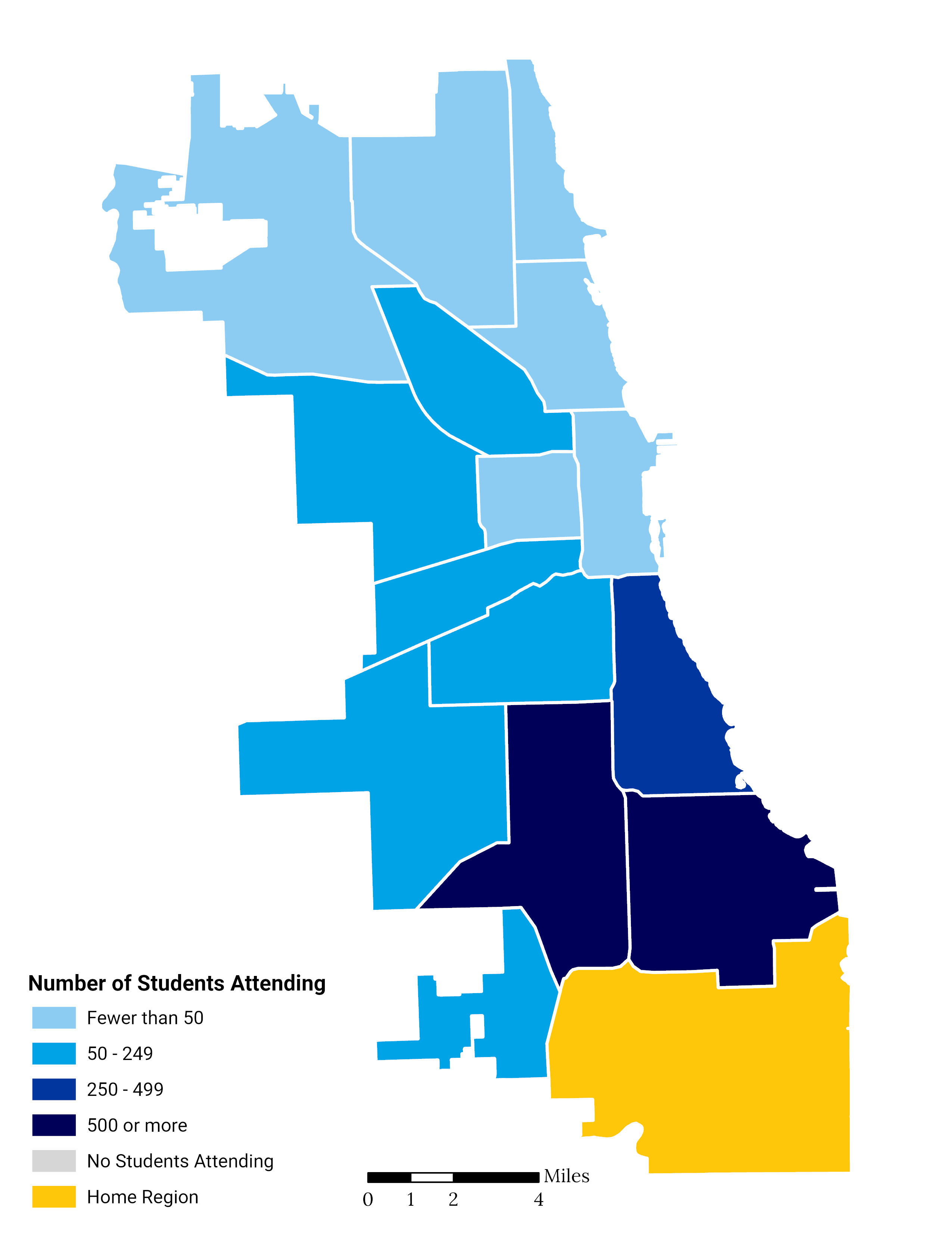 Greater Calumet Elementary School Choice Footprint Map