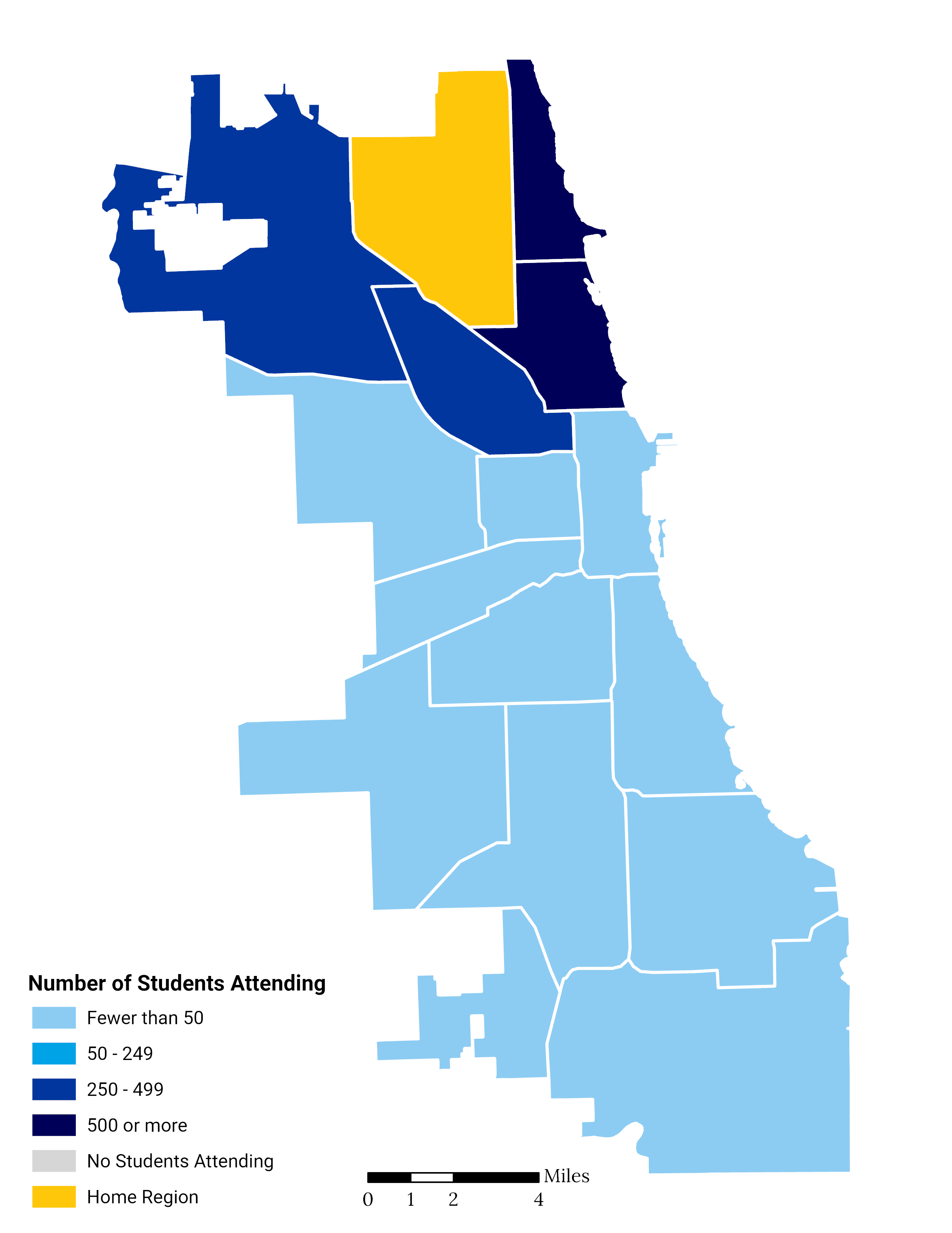 Northwest Side Elementary School Choice Footprint Map