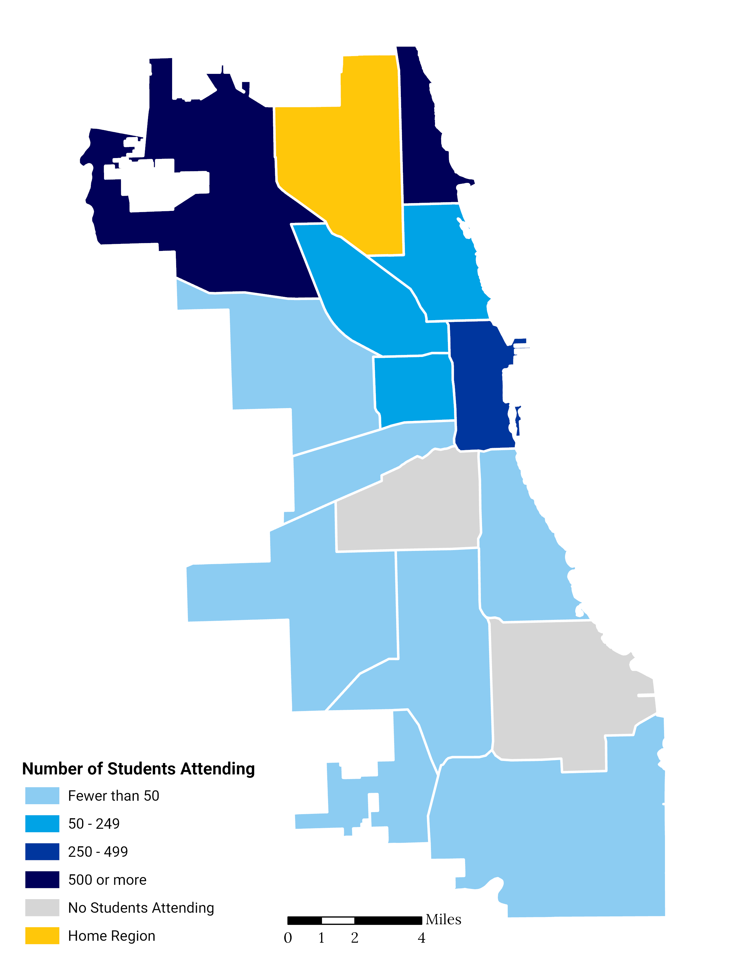Northwest Side High School Choice Footprint Map
