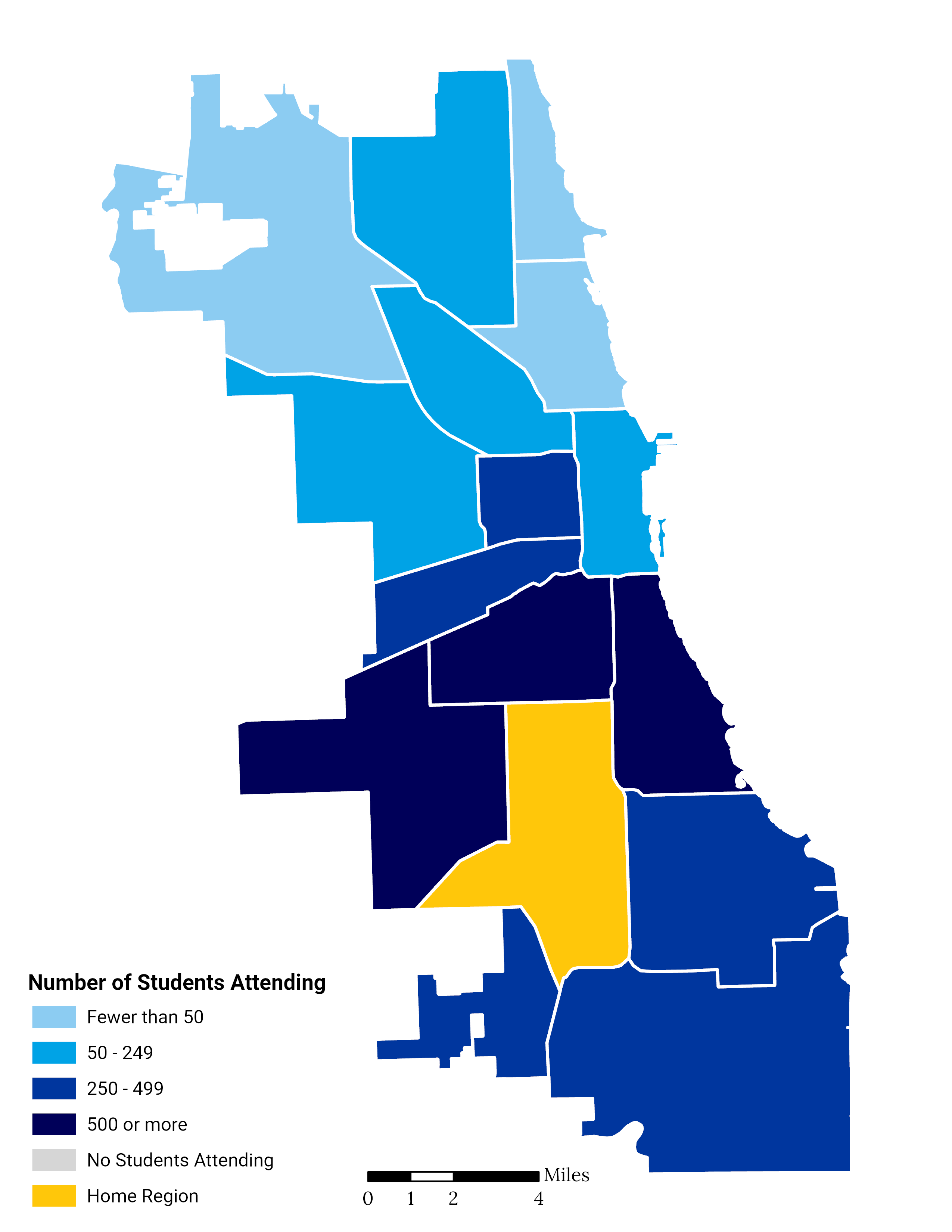 South Side High School Choice Footprint Map