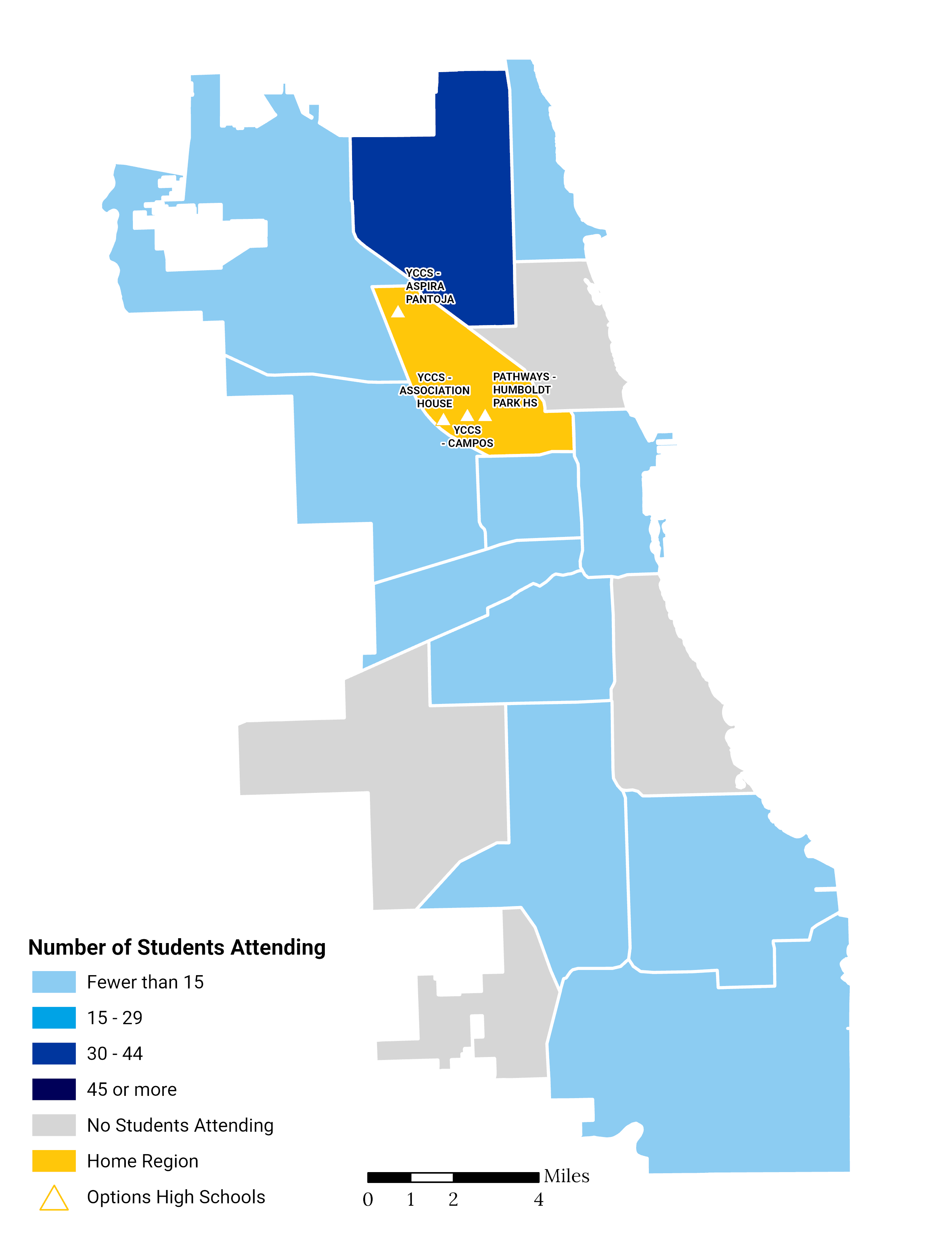 Options HS Choice Footprint Map Greater Milwaukee Avenue Milwaukee Avenue