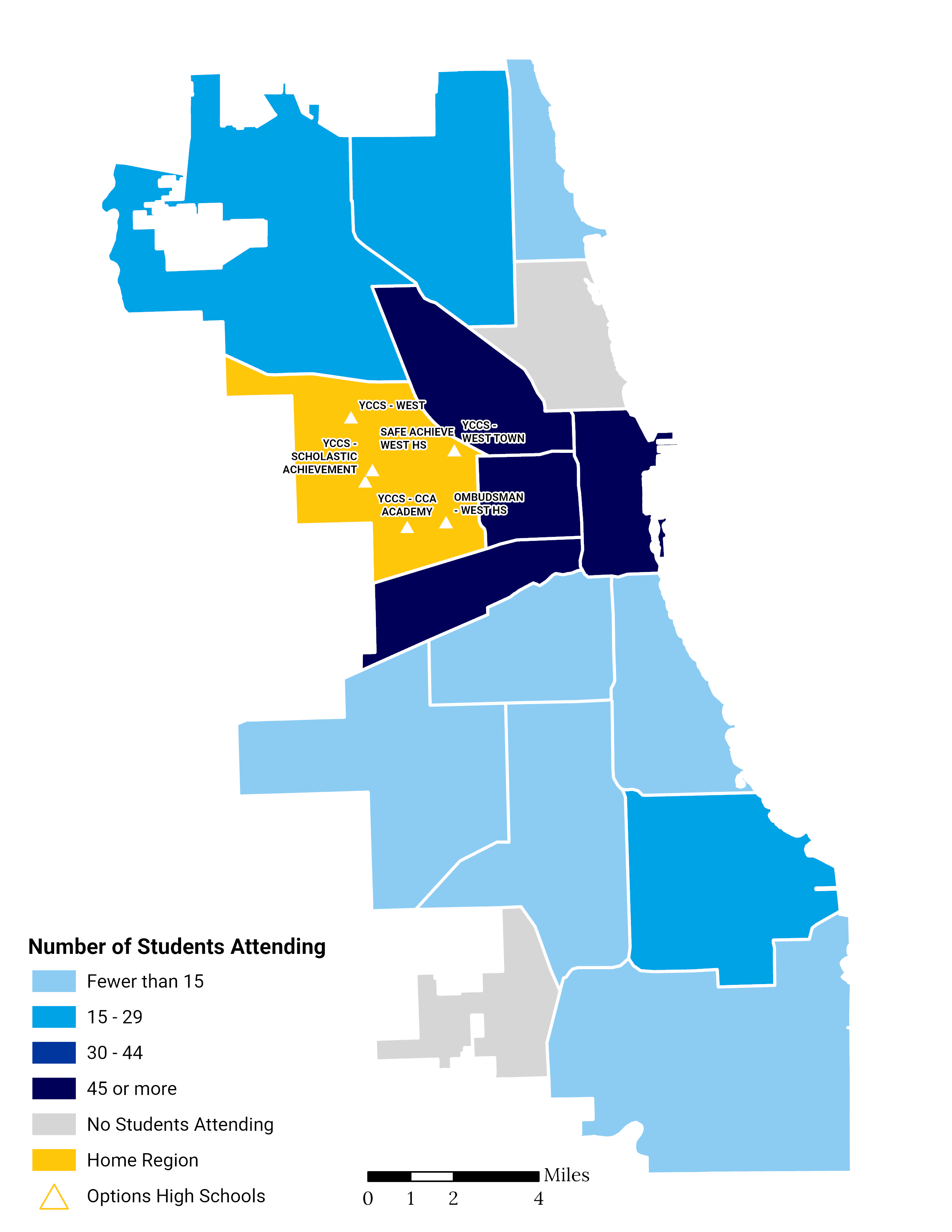 Options HS Choice Footprint Map West Side